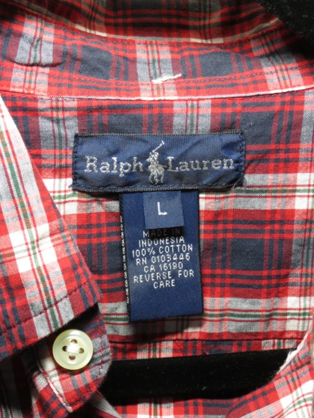 NEW WITH TAGS Ralph Lauren Boys Size Large Button Down Shirt with Long Sleeves